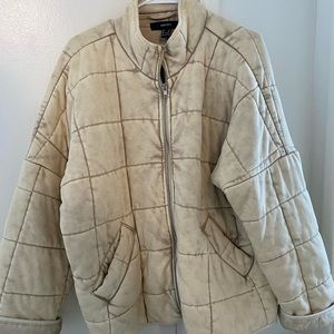 Oversized quilted jacket